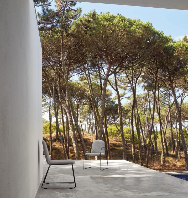 Стул белый лотос смоки Manutti Loop MNST83 - Вид №5