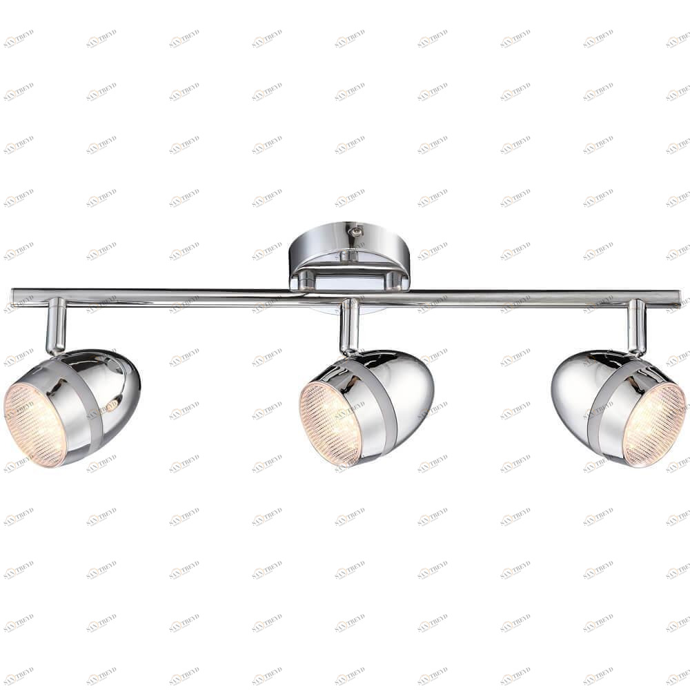 Спот потолочный цвета хром с 3 плафонами Globo Manjola 56206-3 GLOBO MANJOLA 00-3891089 Хром Ceramica Globo 