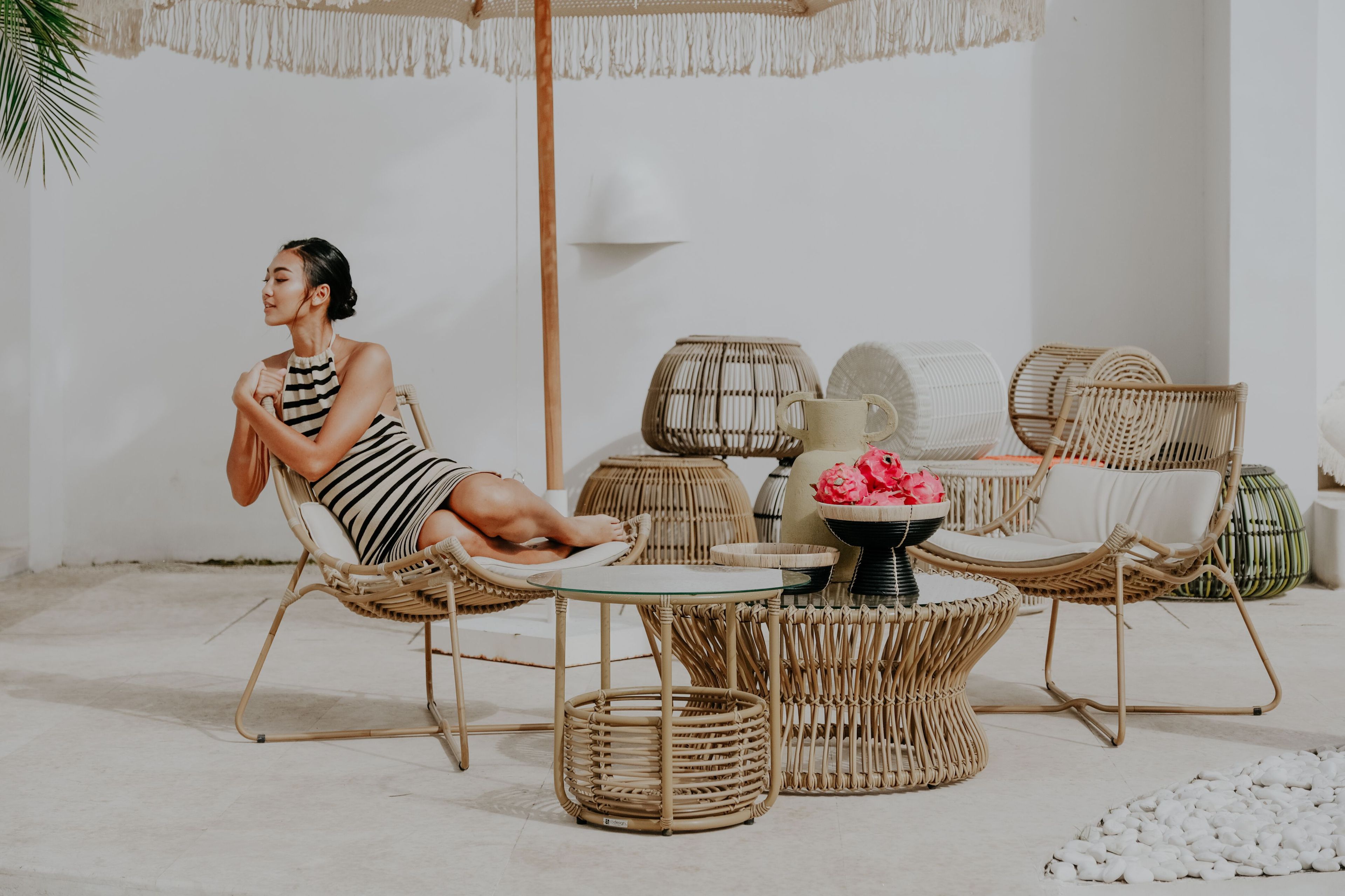 Стеклянный круглый садовый столик cbdesign Space ARCH-00141762 - Вид №5