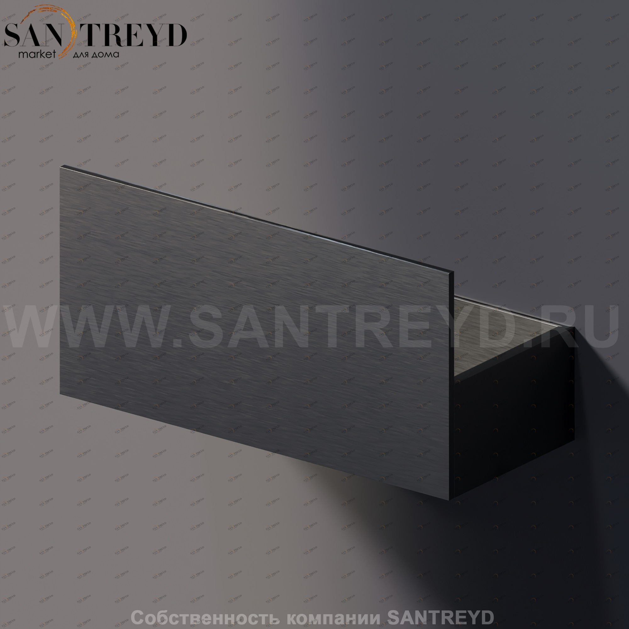 Agape SEN Полка / Двойной держатель для туалетной бумаги черный ASEN0917N