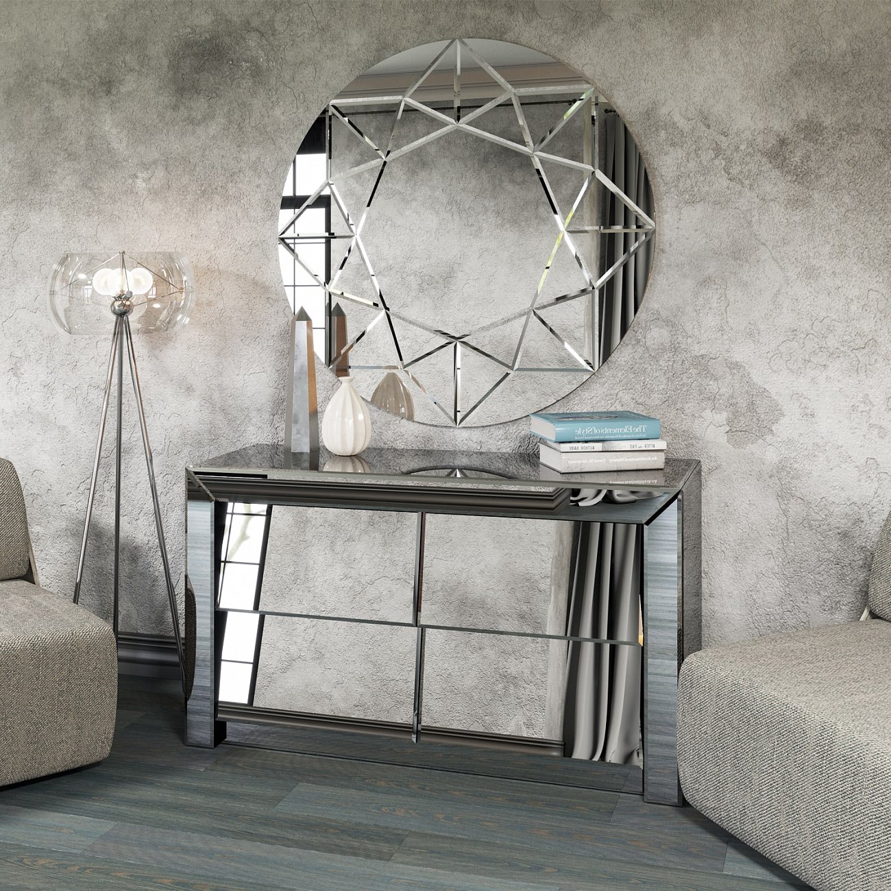 Комод зеркальный "Лэвэл" GRAUM ДИЗАЙНЕРСКИЕ 304018 Зеркальный  - Вид №9