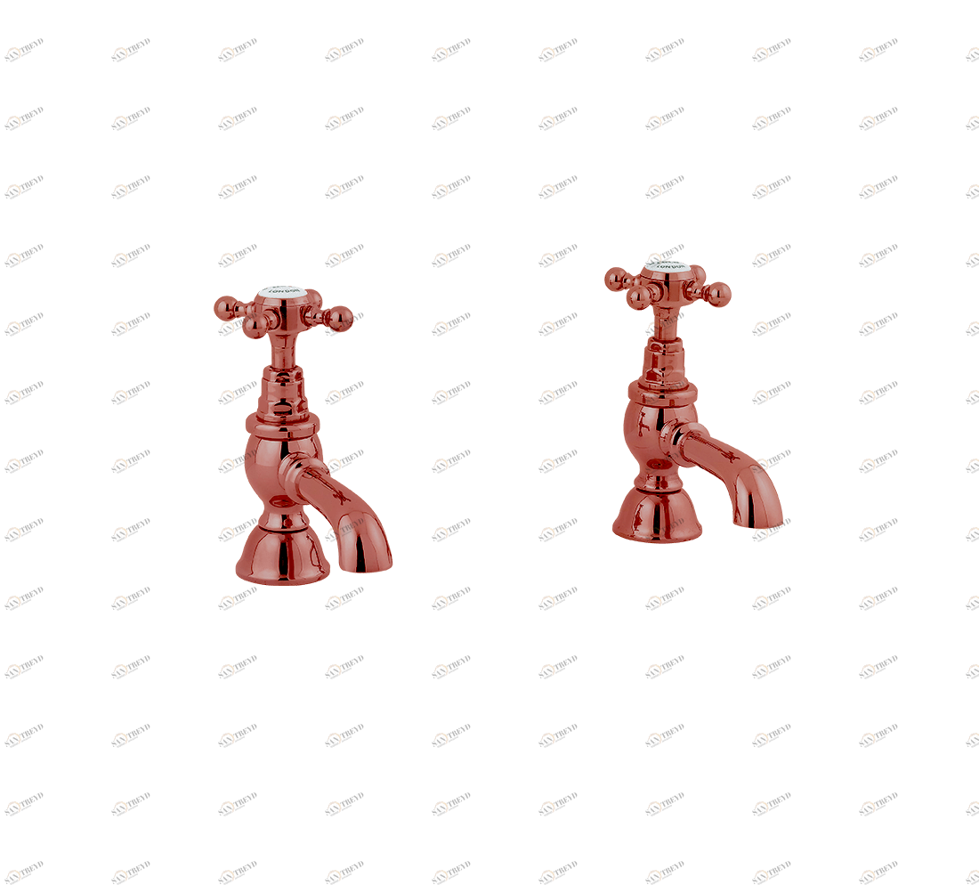 Gentry Home Смеситель для раковины мостик на 2 отверстия 200мм Mayfair Медь GH101295