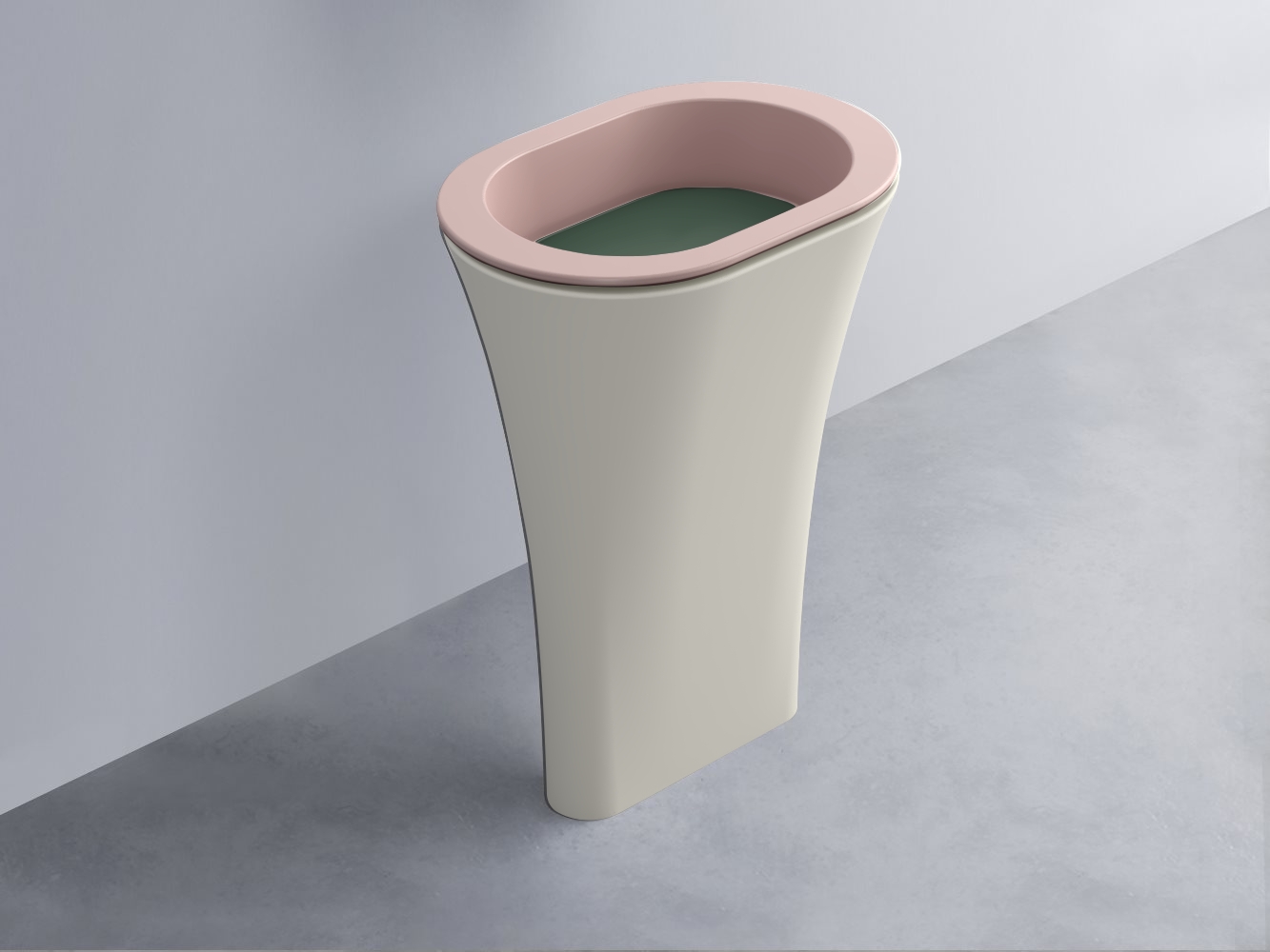 AMLA65-CP+AMPILO-MU+AMCOLO-TL Раковина Amedeo Ovale отдельностоящая cielo Enjoy + Amedeo Ceramica Cielo