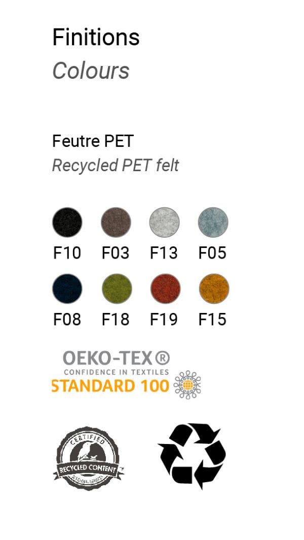 Рециркулированный Pet акустический подвесной светильник Manade войлок ARCH-00128683 - Вид №4