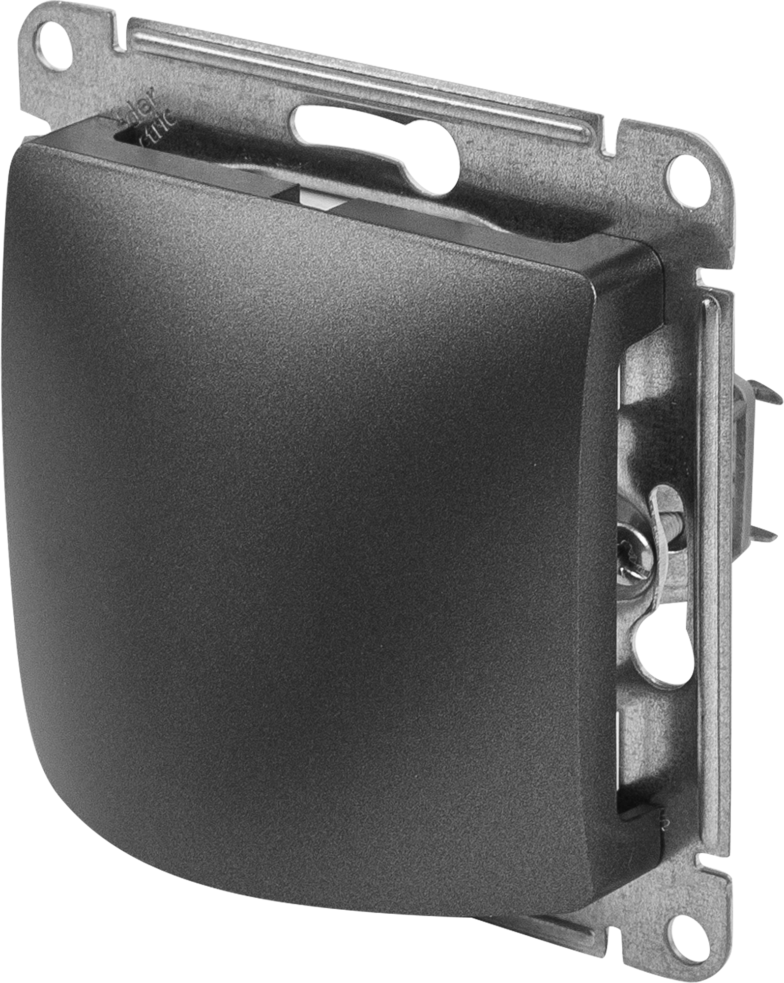 Schneider Electric Glossa - кабельный вывод графит для скрытого монтажа 84730755 STLM-0054192 - Вид №1