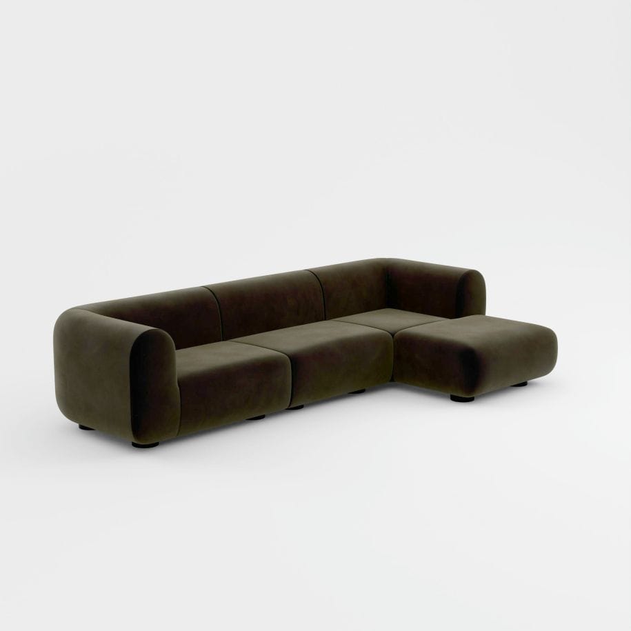 4-местный модульный тканевый диван Tom Dixon Plump sofa ARCH-00142976 - Вид №22