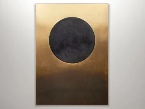 DE CASTELLI Декоративная панель из латуни и черного листового металла Deframe