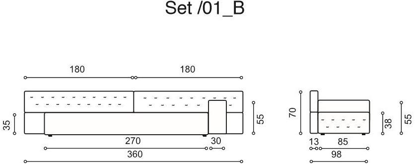 Twils Lounge Модульный диван Set sun-id-1347310 - Вид №10