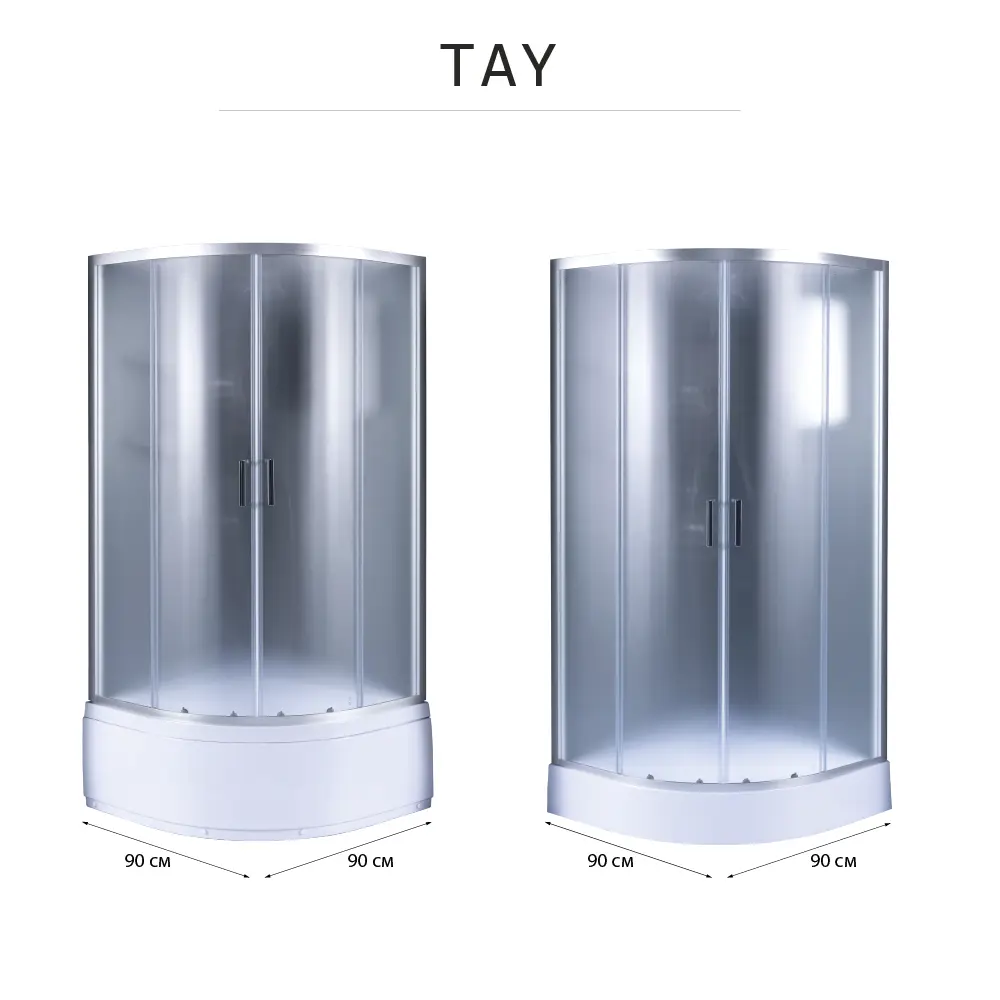 Душевая кабина Тей 1/4 низкий поддон 90x90 см Santreyd STLM-2058811