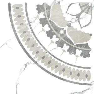 Декор Grasaro Softmarble 60x60 см глазурованный керамогранит лаппатированный цвет белый