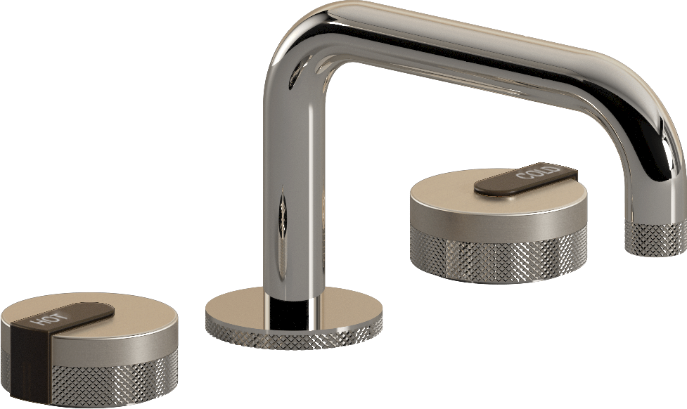 E-11510-R1BNi-L1OB-PN Смеситель для умывальника на 3 отвертия GRAFF MOD+