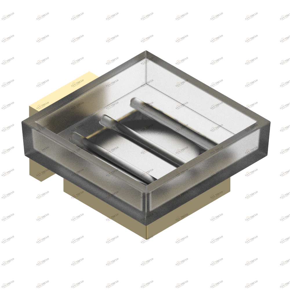 A6B-500 Мыльница стеклянная настенная Thg-paris Profil с рукоятками Золото A6B-500 CAT.F