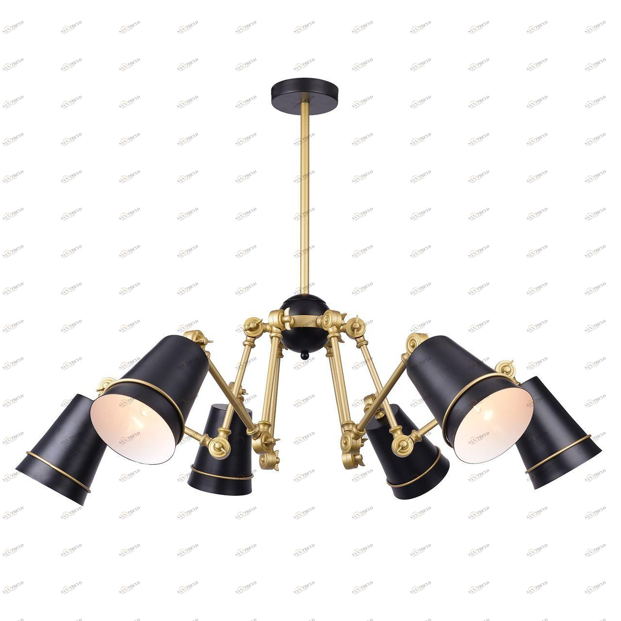 Подвесная люстра Divinare 8035/19 LM-6 DIVINARE ДИЗАЙНЕРСКИЕ 108103 Черный 