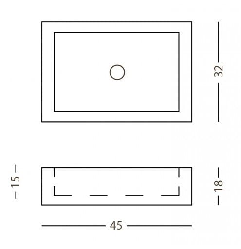 Умывальник с одной столешницей из камня Лечче PIMAR L15 ARCH-00000674 - Вид №2