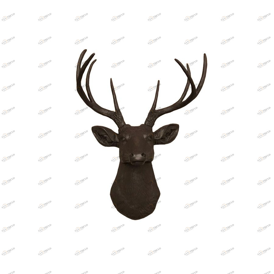 Голова декоративная «Олень» Yagoodza, шоколад/шоколад Y1031