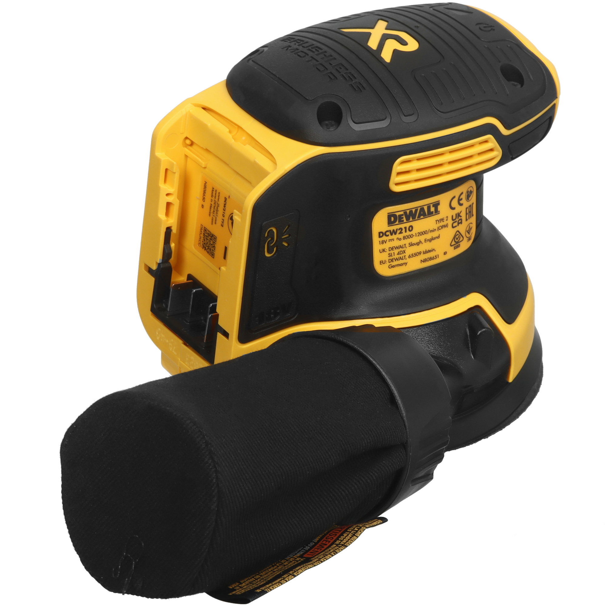 Эксцентриковая шлифмашинка DeWalt DCW210N XR FLEXVOLТ 18/54V  , Без ЗУ, Без АКБ 8168438 STDN-0122724 - Вид №1