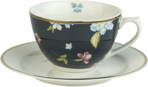 Кофейная пара капучино Laura Ashley Midnight Uni, 260мл