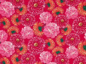 Хлопчатобумажная Жаккардовая ткань с цветочным рисунком