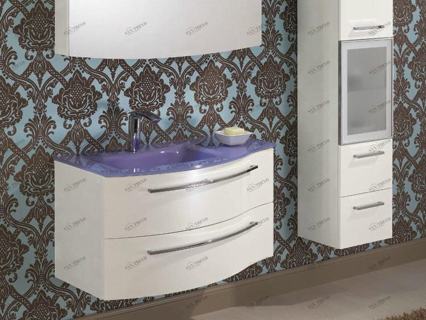 Mobiltesino Лаковая тумба под умывальник со шкафом Formula elite F150