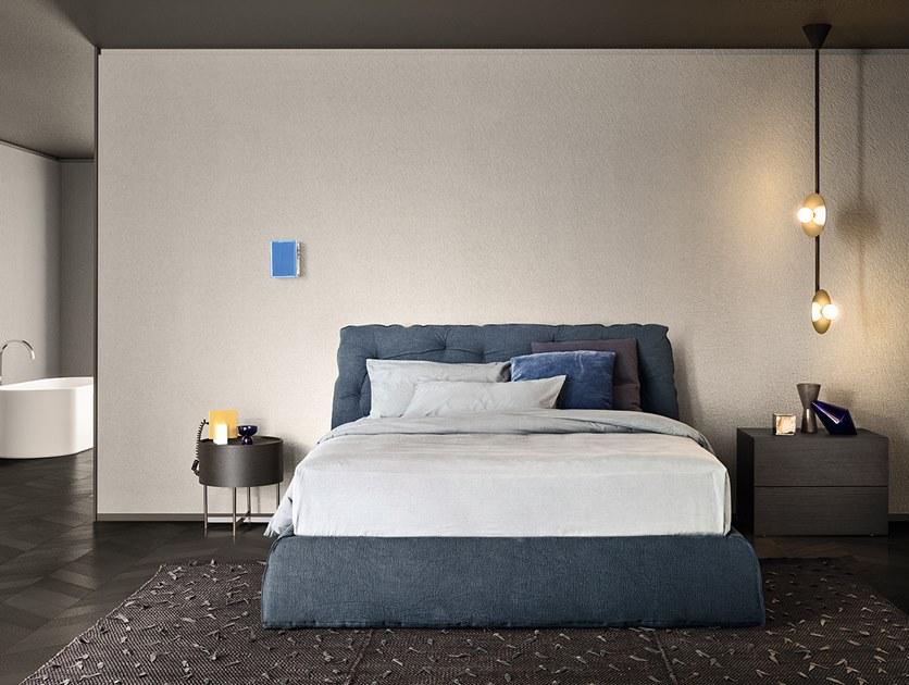 PIANCA Двуспальная кровать с обивкой из ткани с тафтинговым изголовьем sun-id-1382501 - Вид №2