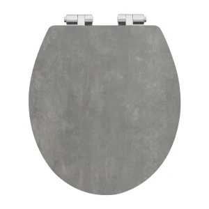 Сиденье для унитаза KONSENSA Терни с микролифтом цвет темный бетон