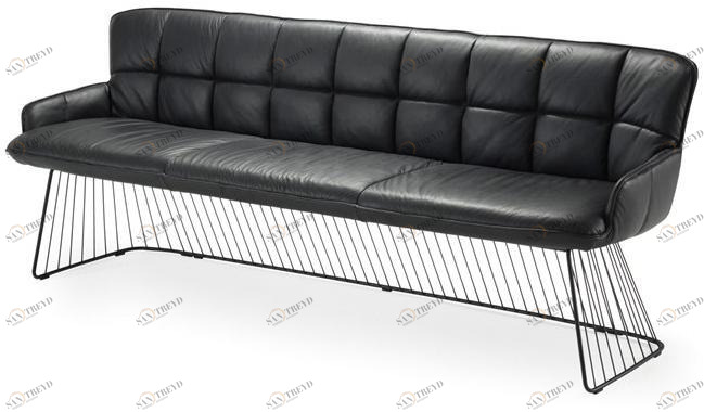 Freifrau Кожаная скамейка со спинкой Marla sun-id-1472658