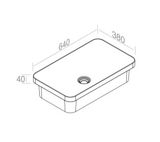 L665T0R0V5.100 Консольная раковина прямоугольная A. e T. Italia IN-OUT Белый глянцевый AeT ITALIA - Вид №1