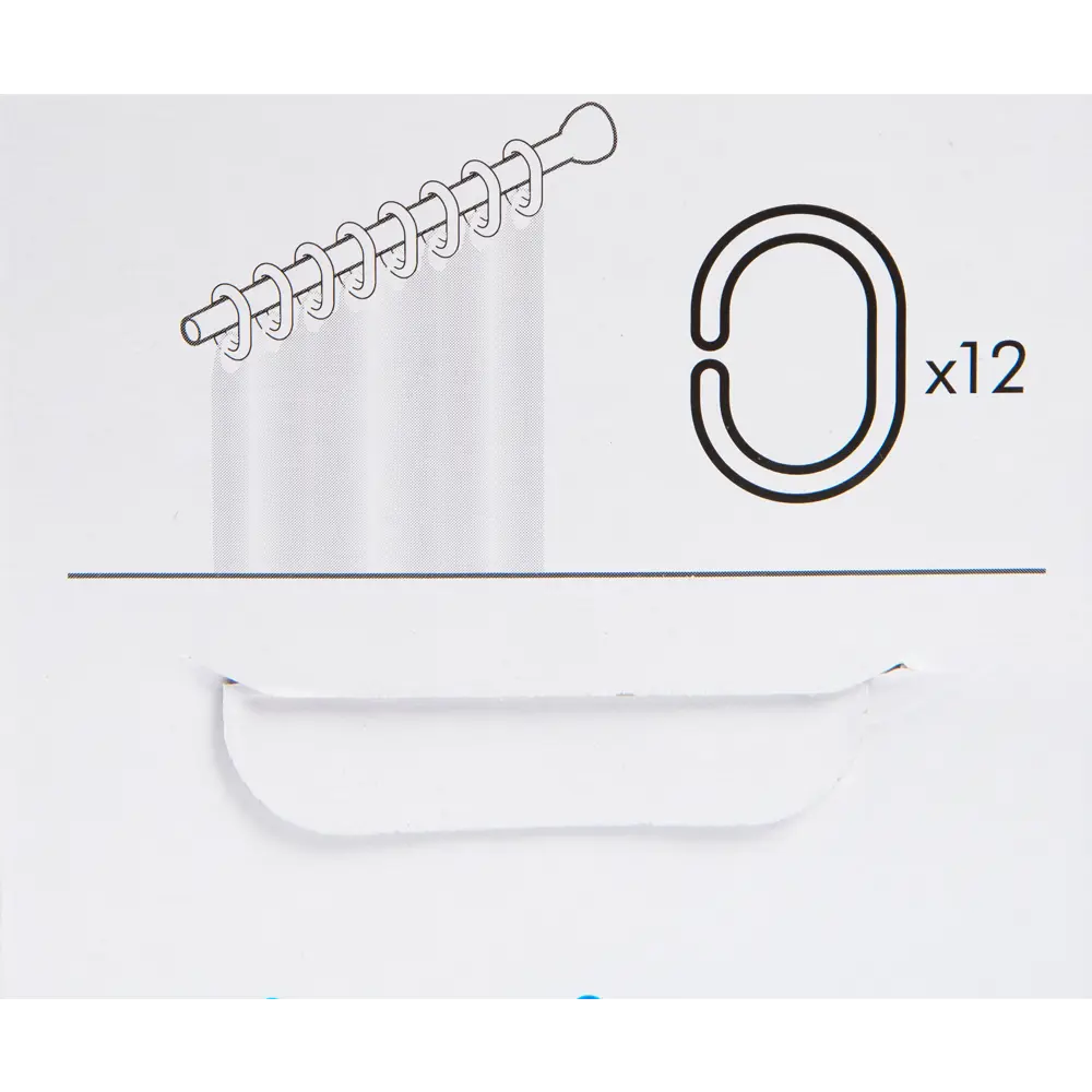 Кольца для шторок Sensea пластиковые цвет прозрачный 12 шт STLM-2071752 - Вид №2