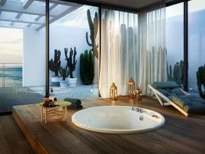 Glass1989 Круглая акриловая ванна Home & spa rituals