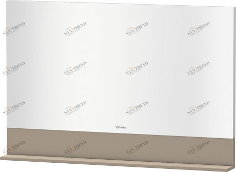 VE757008686 Vero Зеркало с полочкой внизу Капучино глянцевый лак Duravit