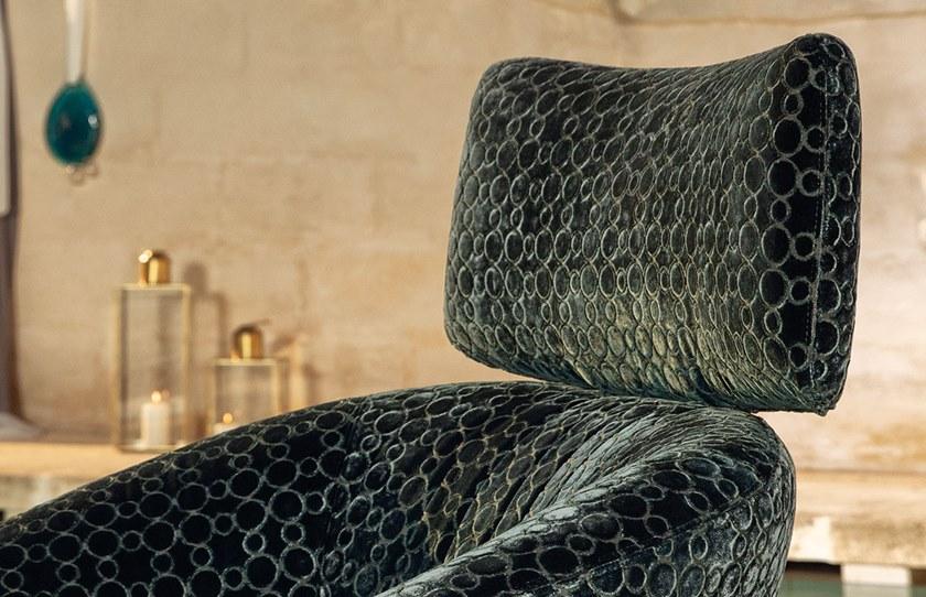 Natuzzi Кресло из ткани с подголовником sun-id-1458442 - Вид №5