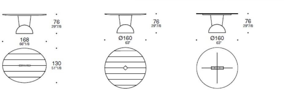 ESTEL GROUP Круглый стеклянный стол sun-id-1438557 - Вид №2