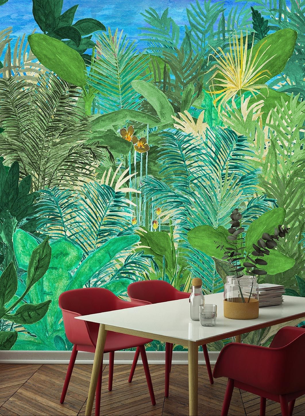 Тропические обои ПВХ бесплатно, ЭКО, моющиеся WallPepper окружающая среда ARCH-00150118 - Вид №1