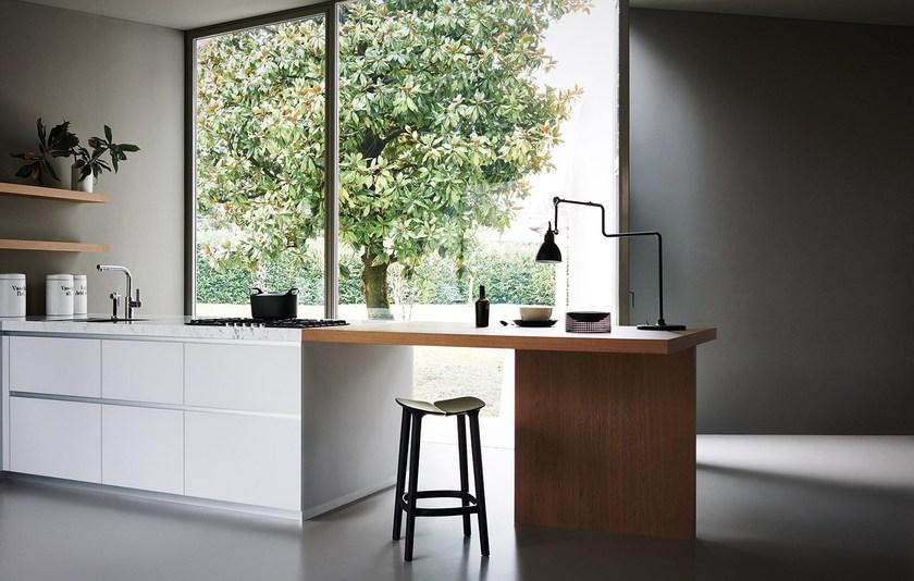 Cesar Модульная кухня из травленого стекла и дуба с островом Maxima 2.2 sun-id-1415875 - Вид №9