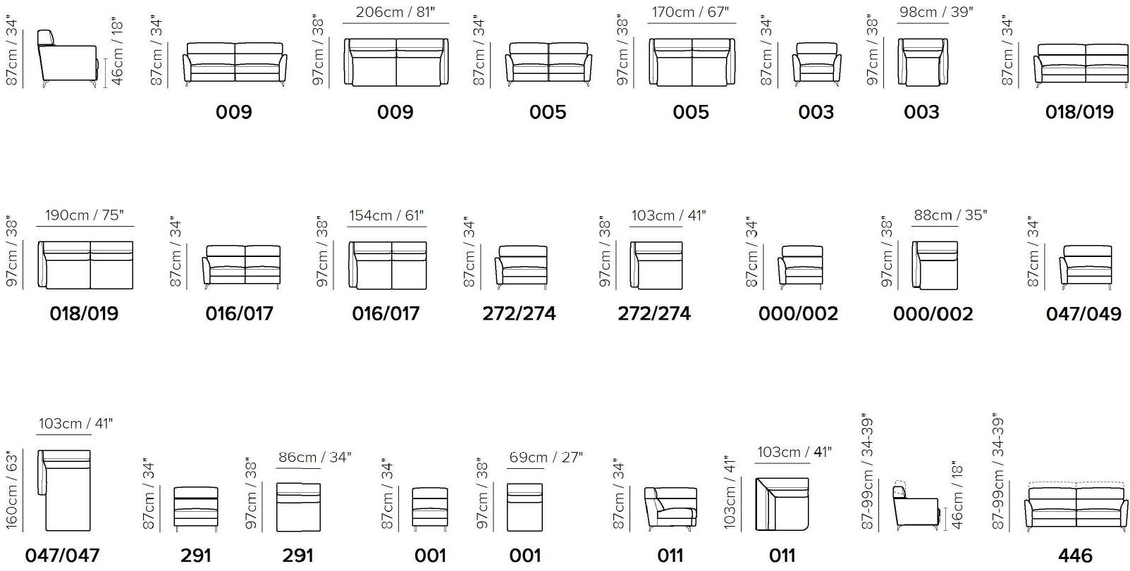Natuzzi Диван с шезлонгом Stan sun-id-1418202 - Вид №2