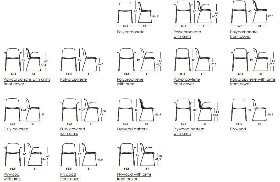 Magis Штабелируемый стул из ткани Troy sun-id-1423130 - Вид №2