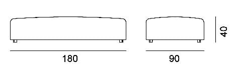 Синтетическое волокно сад пуф Gervasoni Gervasoni Outdoor ARCH-00072656 - Вид №1