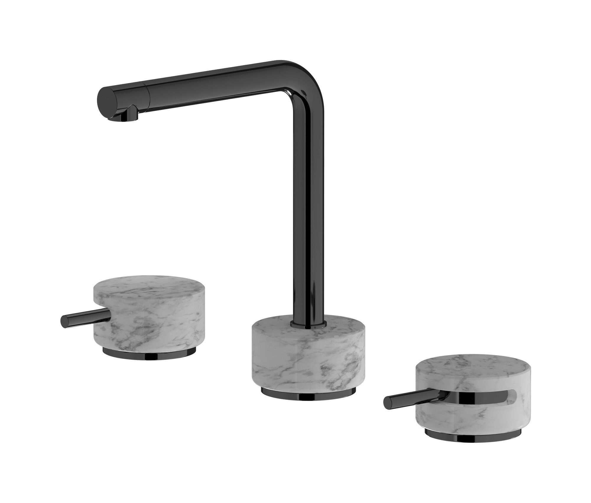 Смеситель для раковины с 3 отверстиями для мраморной столешницы IB мрамор + мрамор Elle ARCH-00055279 - Вид №3