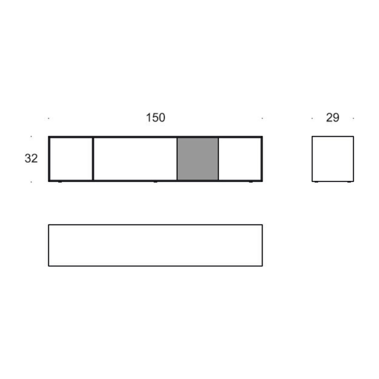 Отдельно стоящий книжный шкаф из окрашенного металла Busnelli KÔZO ARCH-00006501 - Вид №3