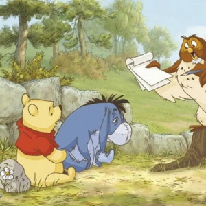 1-412-Winnie-Lesson-One Фотообои Komar Disney 0.73х2.02 м