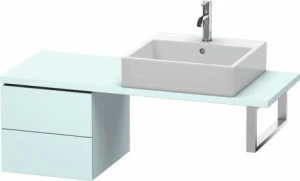 LC582600909 L-Cube Шкафчик для компактной консоли Светло-голубой матовый декор