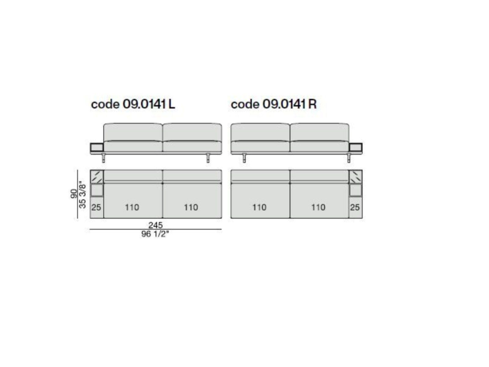 Тканевый диван с отсеком для хранения Porada Soul ARCH-00136846 - Вид №32