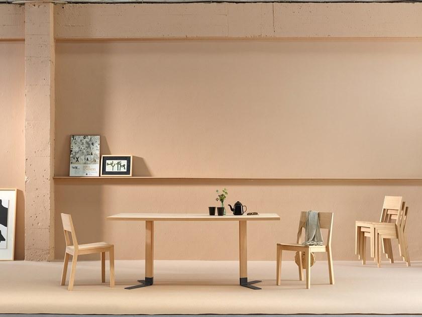 ONDARRETA Штабелируемый деревянный стул Iesu sun-id-1414763 - Вид №15