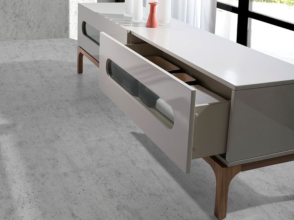 Низкий шкаф для телевизора из МДФ с ящиками Angel Cerda Loft Tendencia ARCH-00117488 - Вид №4