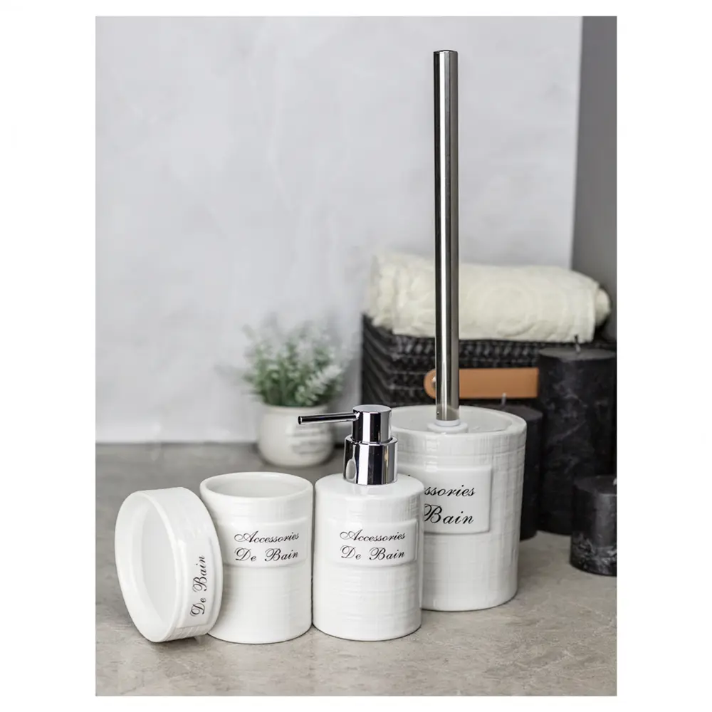 BATH PLUS Керамическая мыльница Bain Blanc для ванной комнаты 89380478 STLM-1572143 - Вид №4