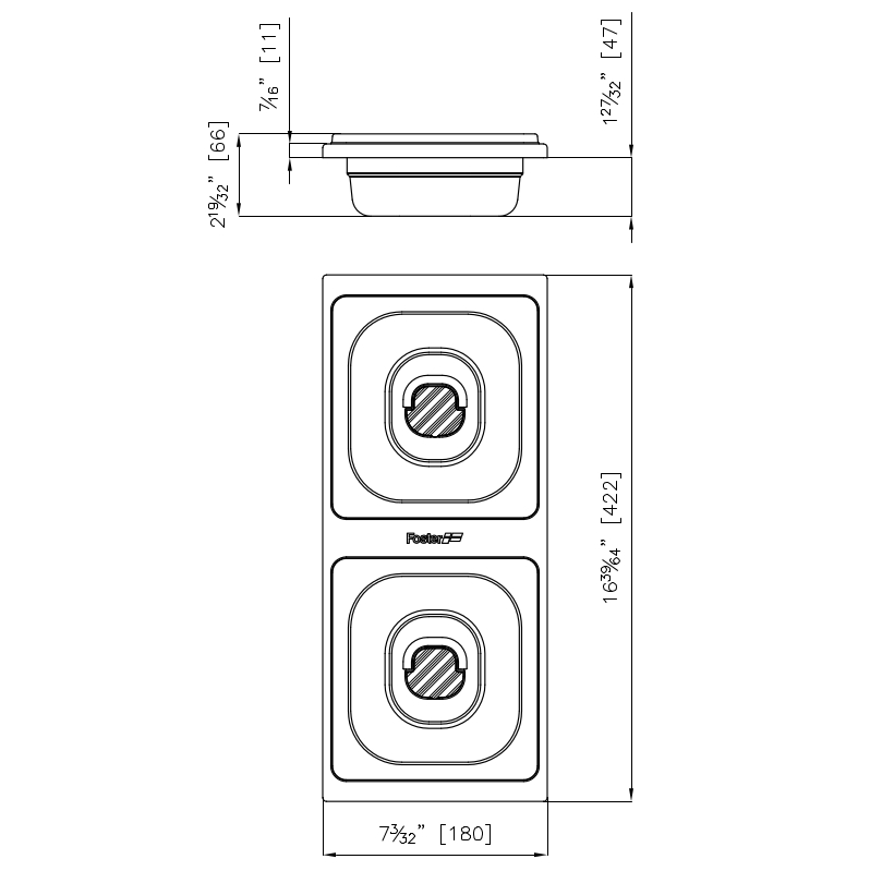 8100623 Набор из 2 чаш 8100623 Fosterspa  - Вид №1