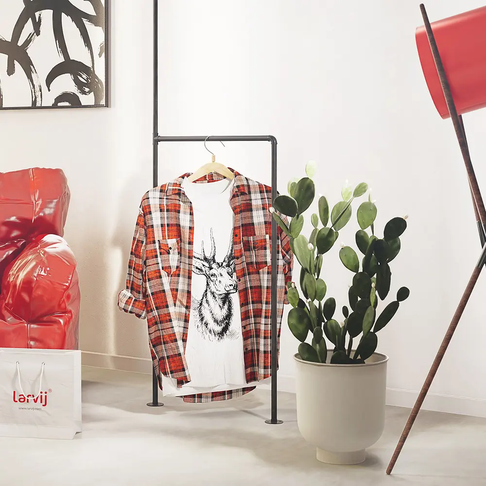 Комплект системы хранения Larvij PIPE08 7.5x100.5x8.5 см цвет черный STLM-2032167 - Вид №8