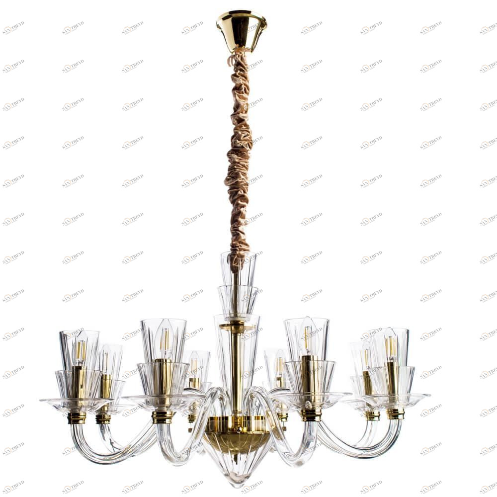 Подвесная люстра Divinare Susana 5122/09 LM-8 DIVINARE ДИЗАЙНЕРСКИЕ, SUSANA 075003 Золотой 