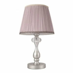 Лампа настольная серая Crystal Lux Alegria LG1 Silver-Brown CRYSTAL LUX ALEGRIA SILVER 00-3907647 Серый