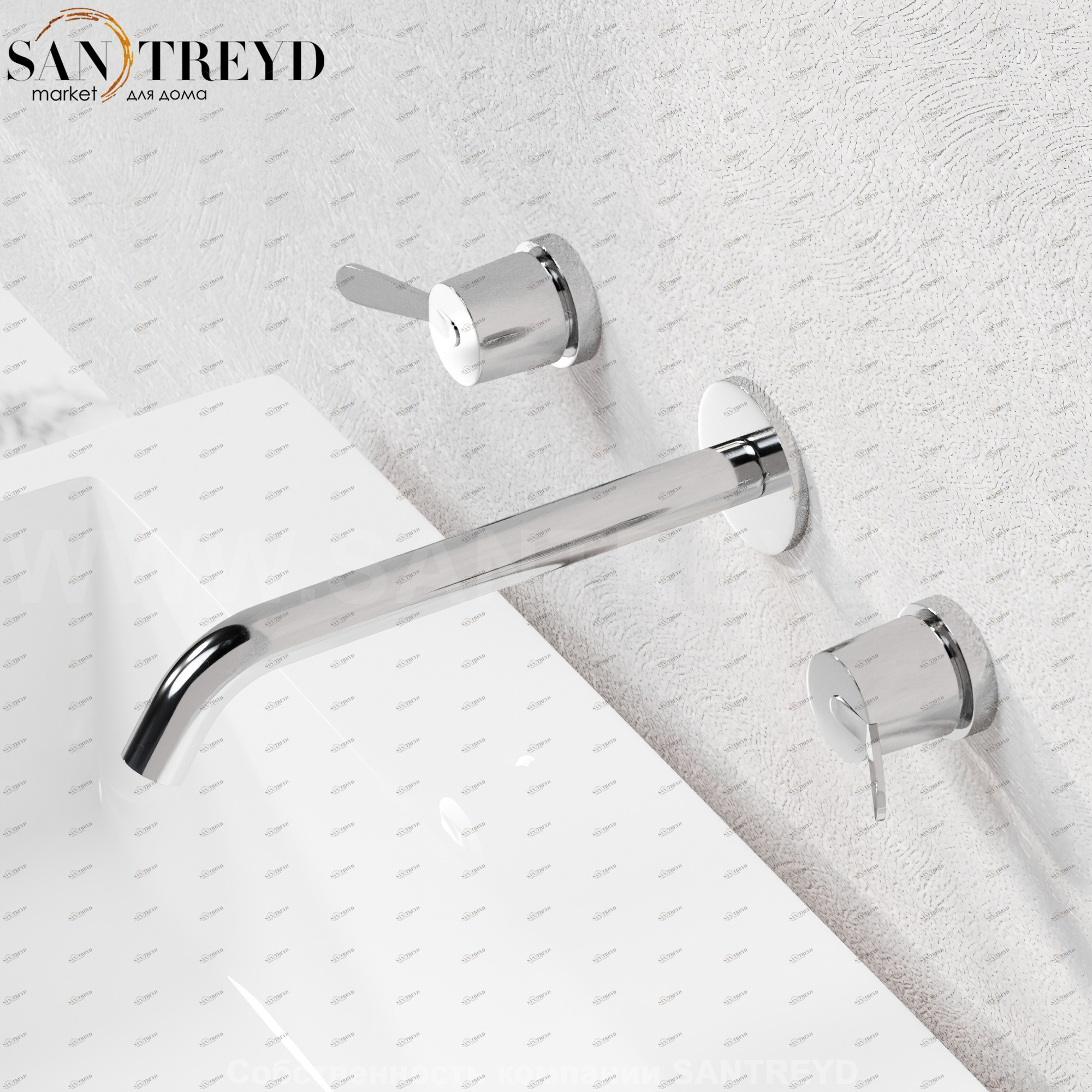 Смеситель FEZ 250 мм для раковины хромированный Agape ARUB120250CS